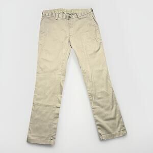 Jos A Bank Traveler Mens Khaki Slacks Sz 32 Tailored Performance Stretch Pants